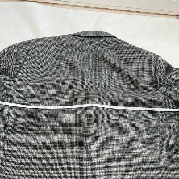 Ermenegildo Zegna Wool Blazer Men's 40 / 42 Brown Check Made In Italy - Picture 11 of 11